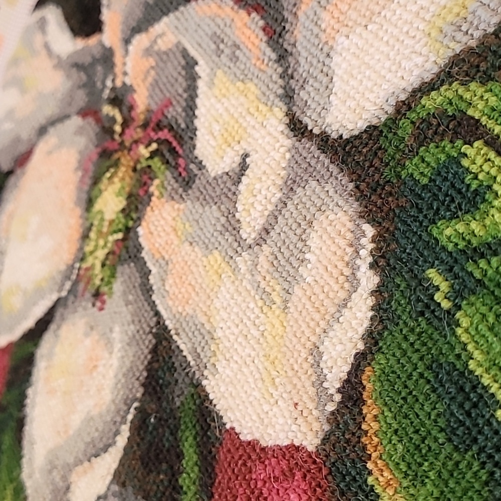 Magnolia Needlepoint Tapistry - Picture 2 of 5